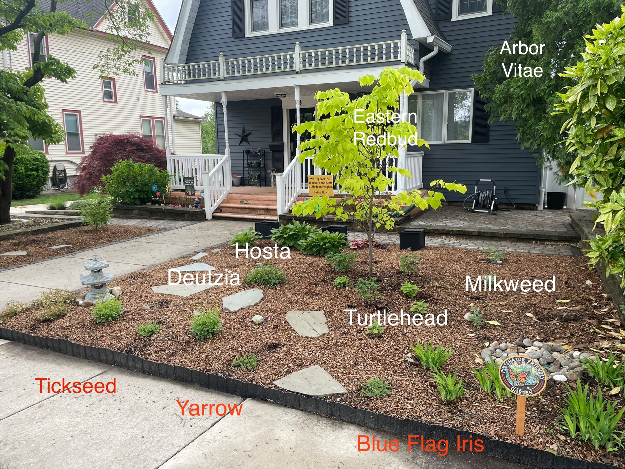 front right garden